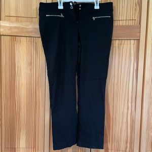 Alfani black straight leg pants, size 10P
